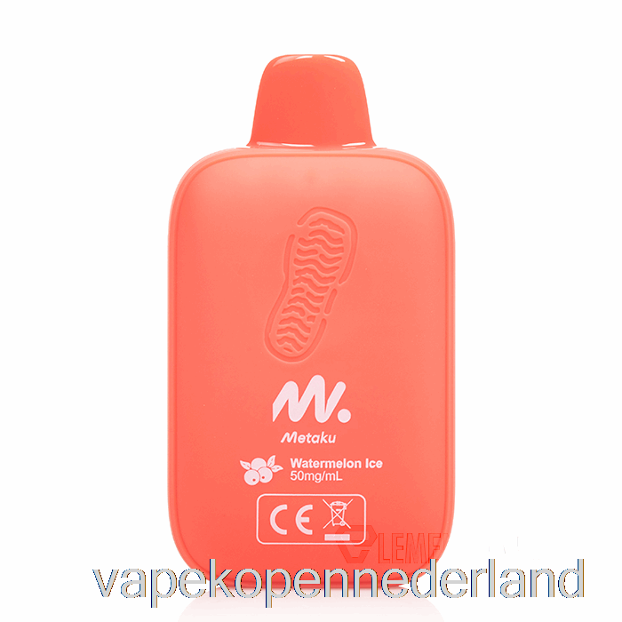 Elektronische Sigaret Vape Metaku Moonwalk 9000 Wegwerp Watermeloenijs